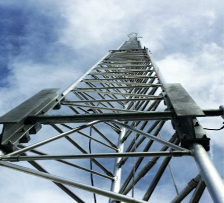 upward view of technology tower